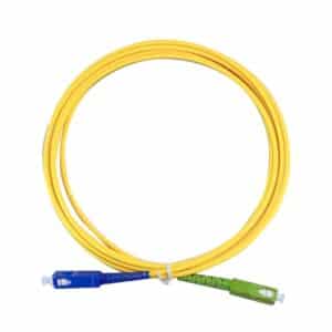 Patch cord fibra óptica simplex de (SC/APC a SC/APC) y (SC/APC a SC/UPC)